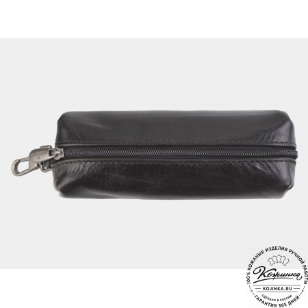 Кожаная ключница «Мальта» (чёрная)